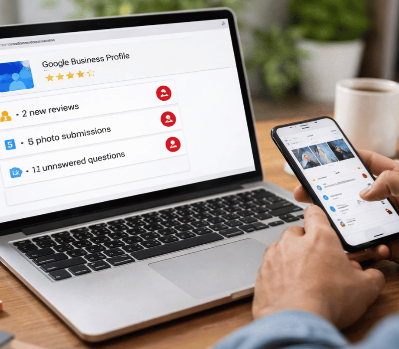 Google Business Profile activity impacting local SEO and business visibility