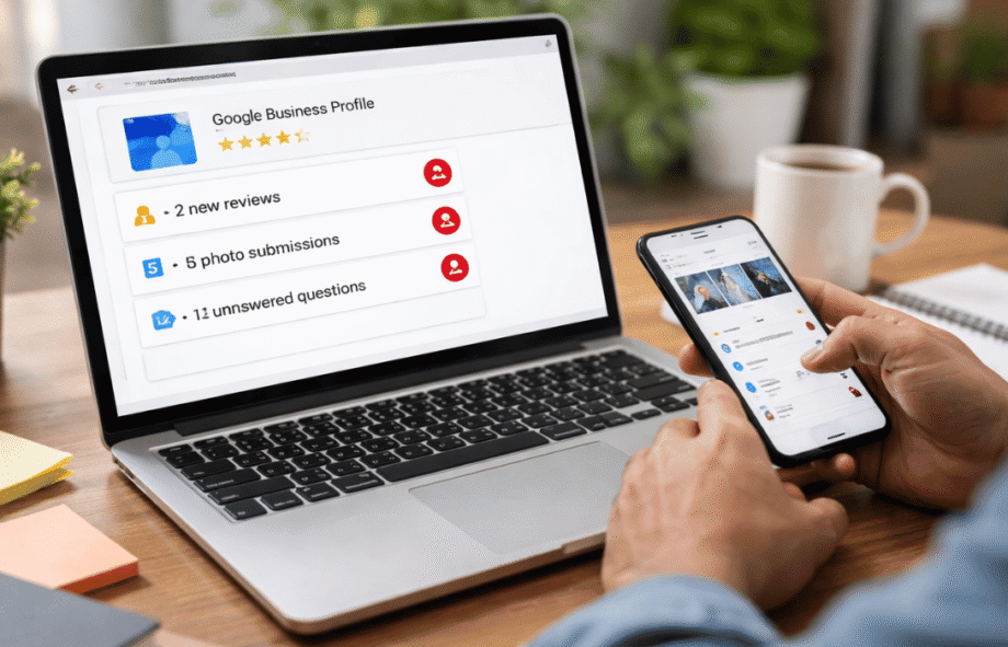 Google Business Profile activity impacting local SEO and business visibility