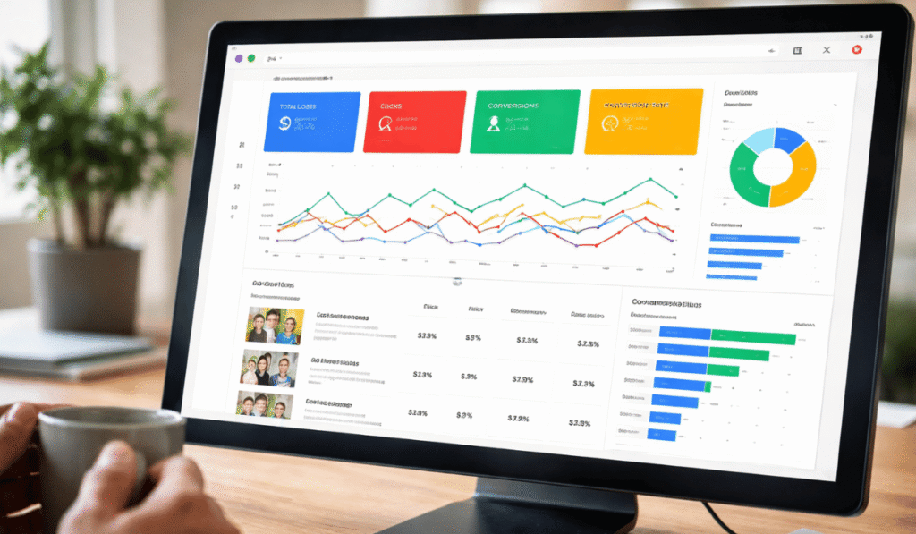Google Ads dashboard showing targeted ABA therapy campaign performance for clinics generating leads and parent inquiries
