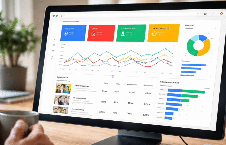Google Ads dashboard showing targeted ABA therapy campaign performance for clinics generating leads and parent inquiries