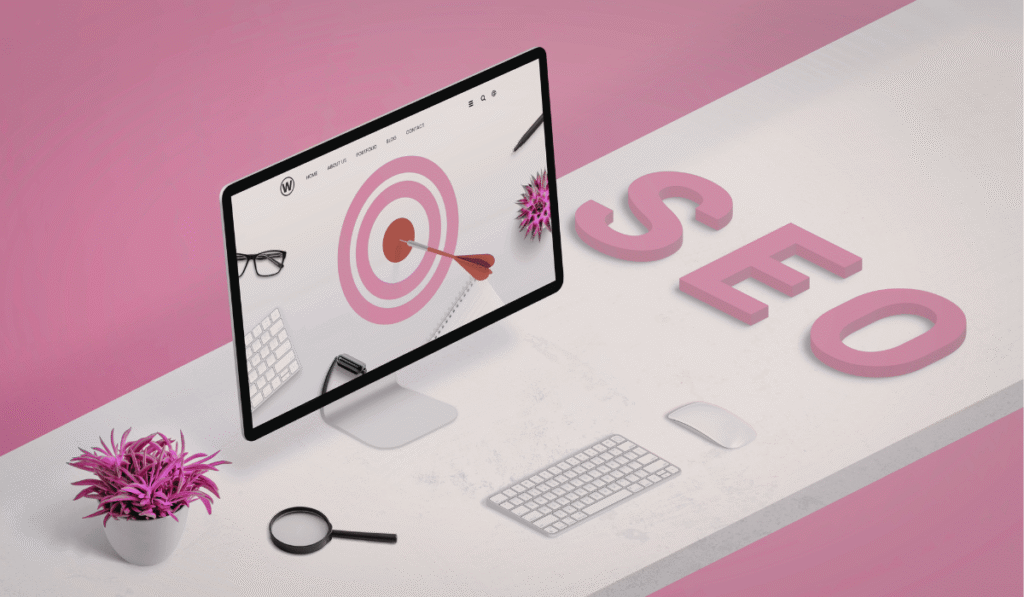 Illustration showing the difference between website traffic and client conversions through a conversion-focused SEO strategy